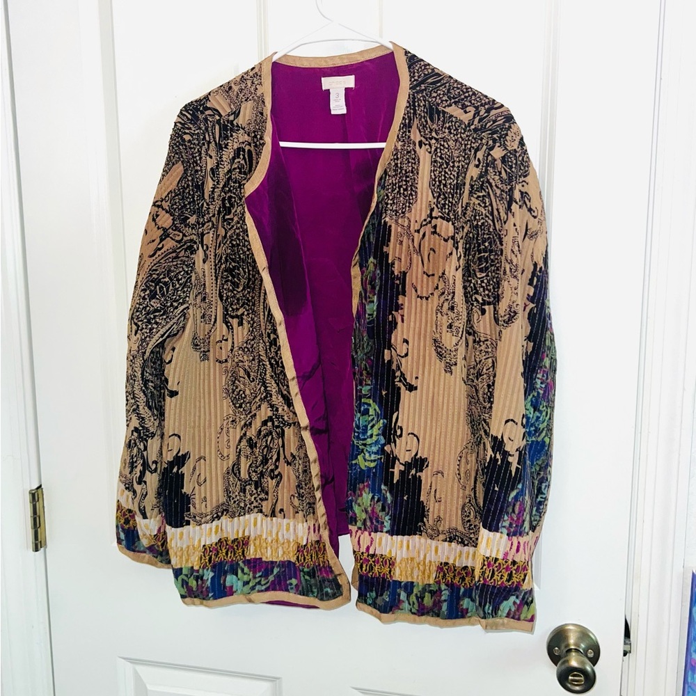 Chico’s lightweight pleated jacket - Chico’s size 3